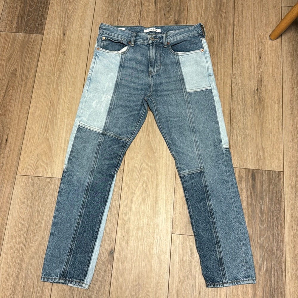 PacSun Men's Slim Patchwork Jeans in Multiple Blue Washes